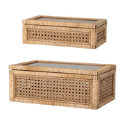 2 Boites de rangement en rotin - Bloomingville - The Cool Republic