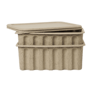 2 Boites de rangement M avec couvercle Paper Pulp - Ferm Living - The Cool Republic