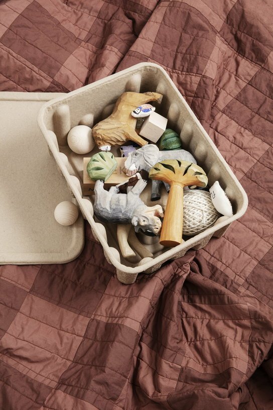 2 Boites de rangement S avec couvercle Paper Pulp - Ferm Living - The Cool Republic