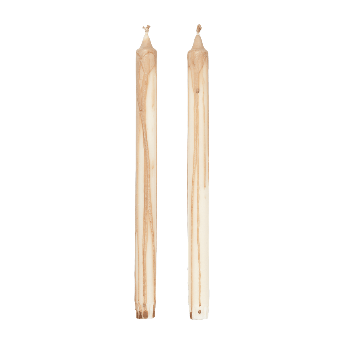 2 bougies effet fondu beige 2,2 x 30 cm - Ferm Living - The Cool Republic