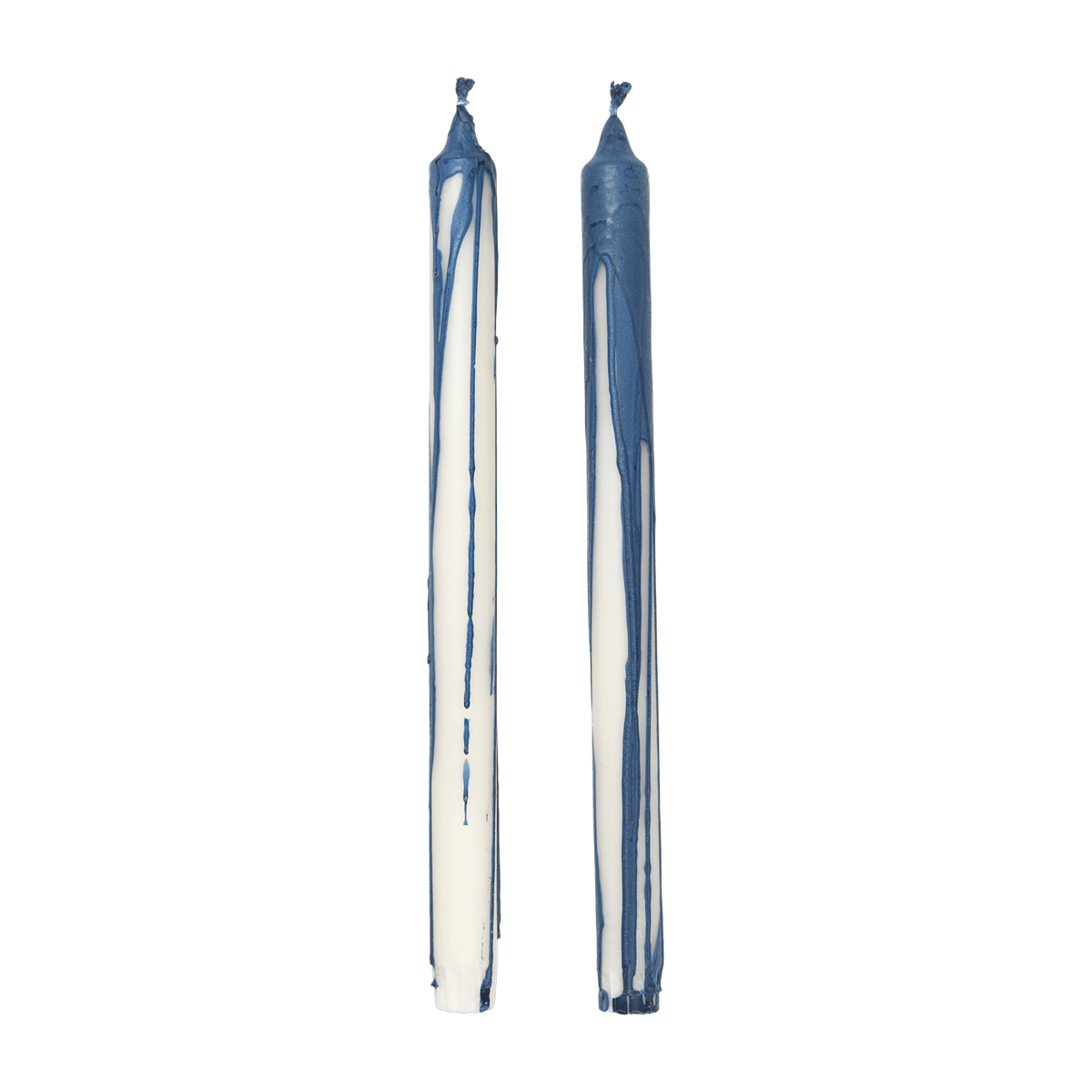 2 bougies effet fondu bleu 2,2 x 30 cm - Ferm Living - The Cool Republic