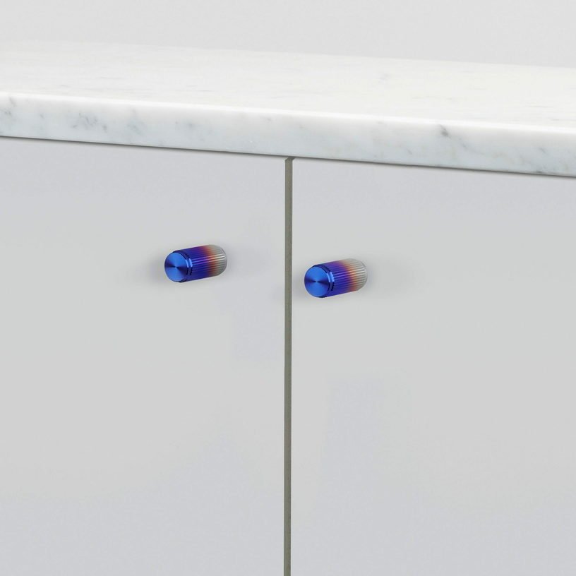 2 Boutons de meuble en acier brulé Linear - Buster+Punch - The Cool Republic