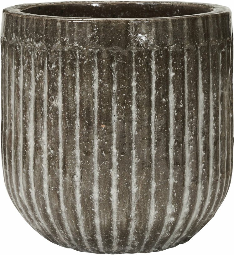 2 Cache - pot à motifs marrons - House Doctor - The Cool Republic