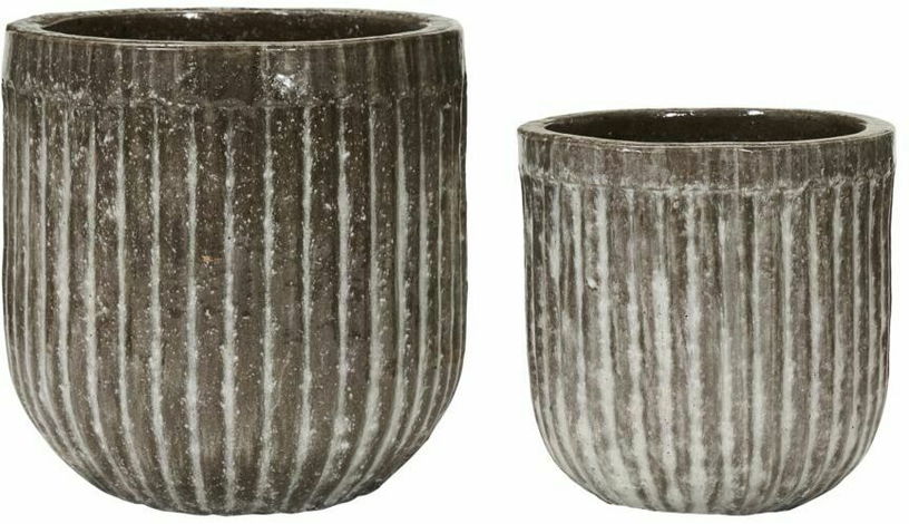 2 Cache - pot à motifs marrons - House Doctor - The Cool Republic