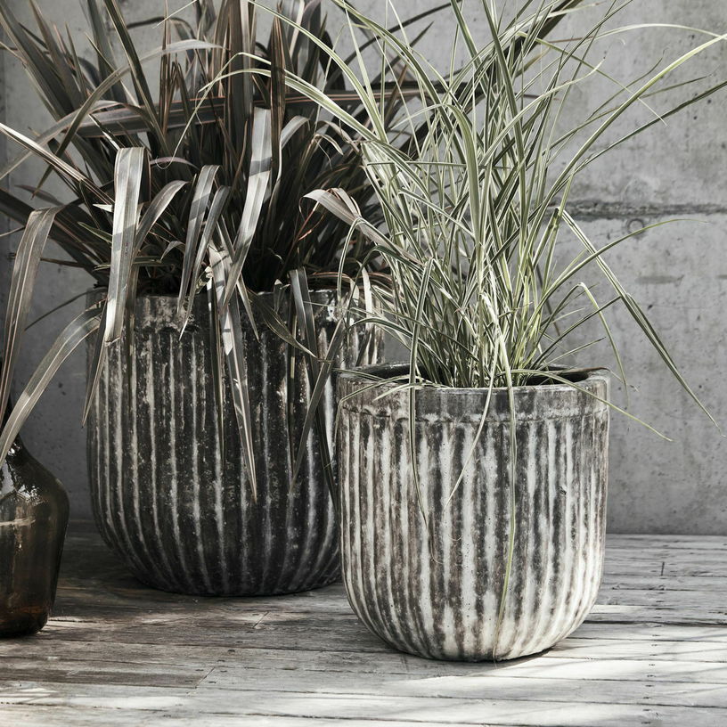 2 Cache - pot à motifs marrons - House Doctor - The Cool Republic