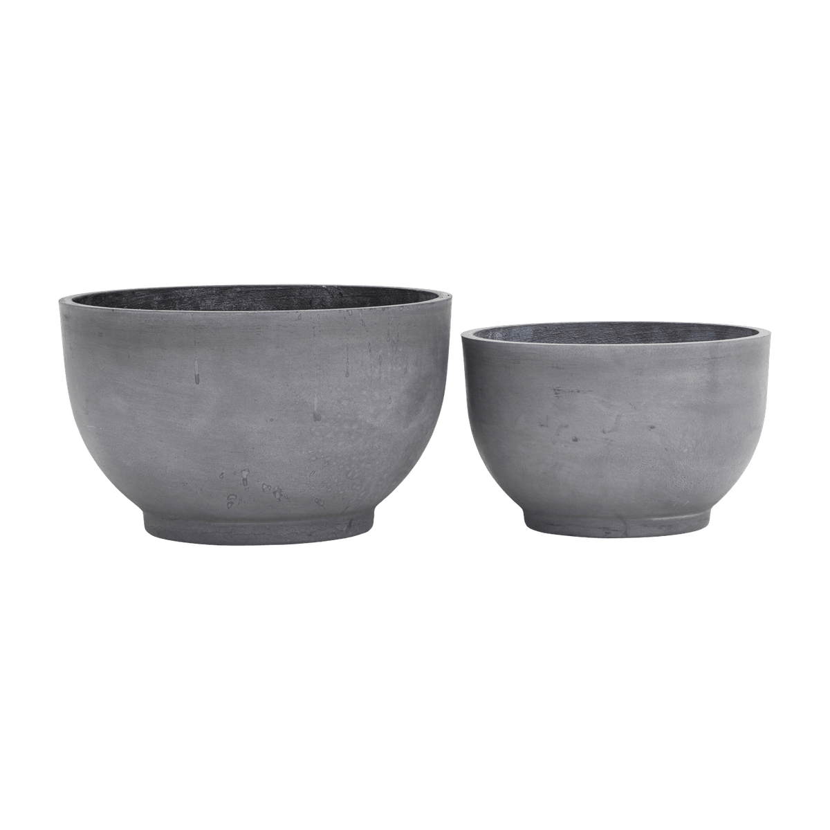 2 Concrete Rounded Planters - House Doctor - The Cool Republic