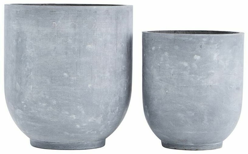 2 Cache - pots arrondis en béton gris - House Doctor - The Cool Republic