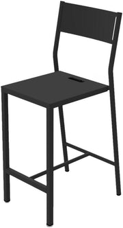 2 Chaises de bar en aluminium noir Take - Matière Grise - The Cool Republic