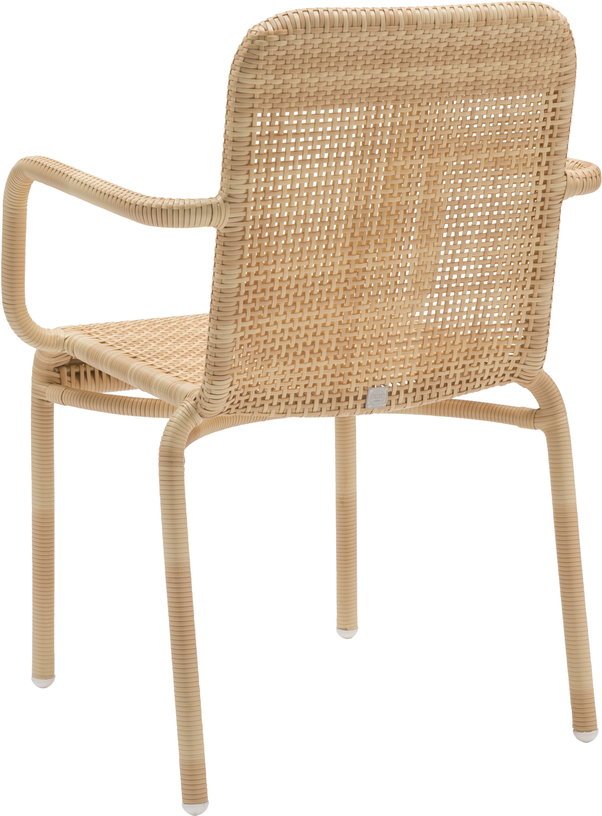 2 Chaises de jardin avec accoudoirs en résine naturelle Tobago - KOK - The Cool Republic