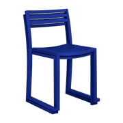 2 Chaises en acier bleu outremer mat Chop - Hem - The Cool Republic