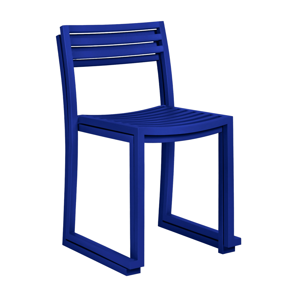 2 Chaises en acier bleu outremer mat Chop - Hem - The Cool Republic