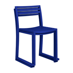 2 Chaises en acier bleu outremer mat Chop - Hem - The Cool Republic