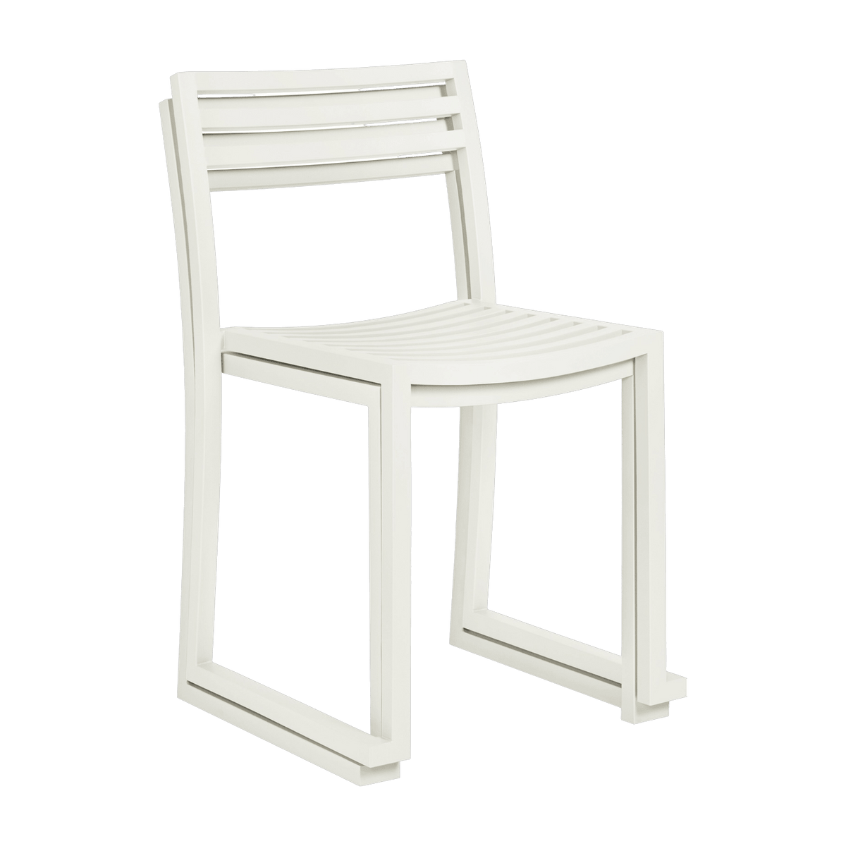2 Chaises en acier gris blanc mat Chop - Hem - The Cool Republic