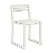 2 Chaises en acier gris blanc mat Chop - Hem - The Cool Republic