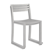 2 Chaises en acier inoxydable mat Chop - Hem - The Cool Republic