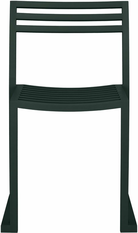 2 Chaises en acier vert foncé mat Chop - Hem - The Cool Republic