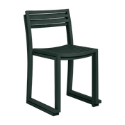 2 Chaises en acier vert foncé mat Chop - Hem - The Cool Republic