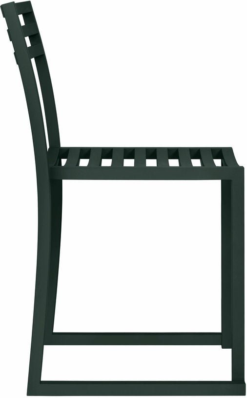 2 Chaises en acier vert foncé mat Chop - Hem - The Cool Republic