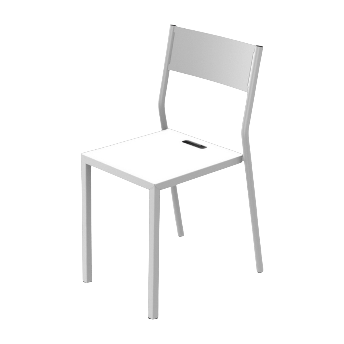 2 Chaises en aluminium blanc Take - Matière Grise - The Cool Republic