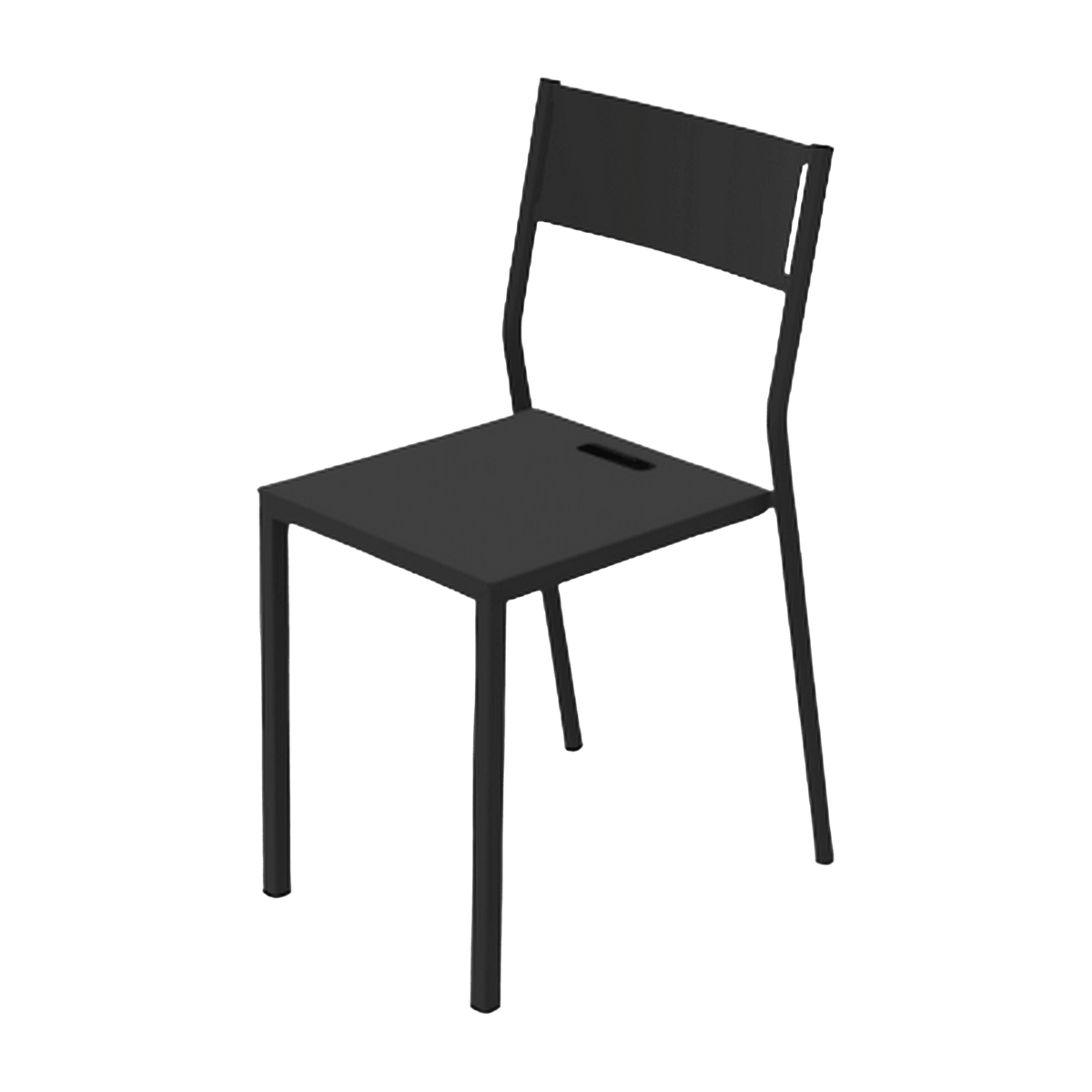 2 Chaises en aluminium noir Take - Matière Grise - The Cool Republic