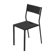 2 Chaises en aluminium noir Take - Matière Grise - The Cool Republic