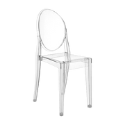 2 Chaises transparentes matériau responsable Victoria Ghost - Kartell - The Cool Republic