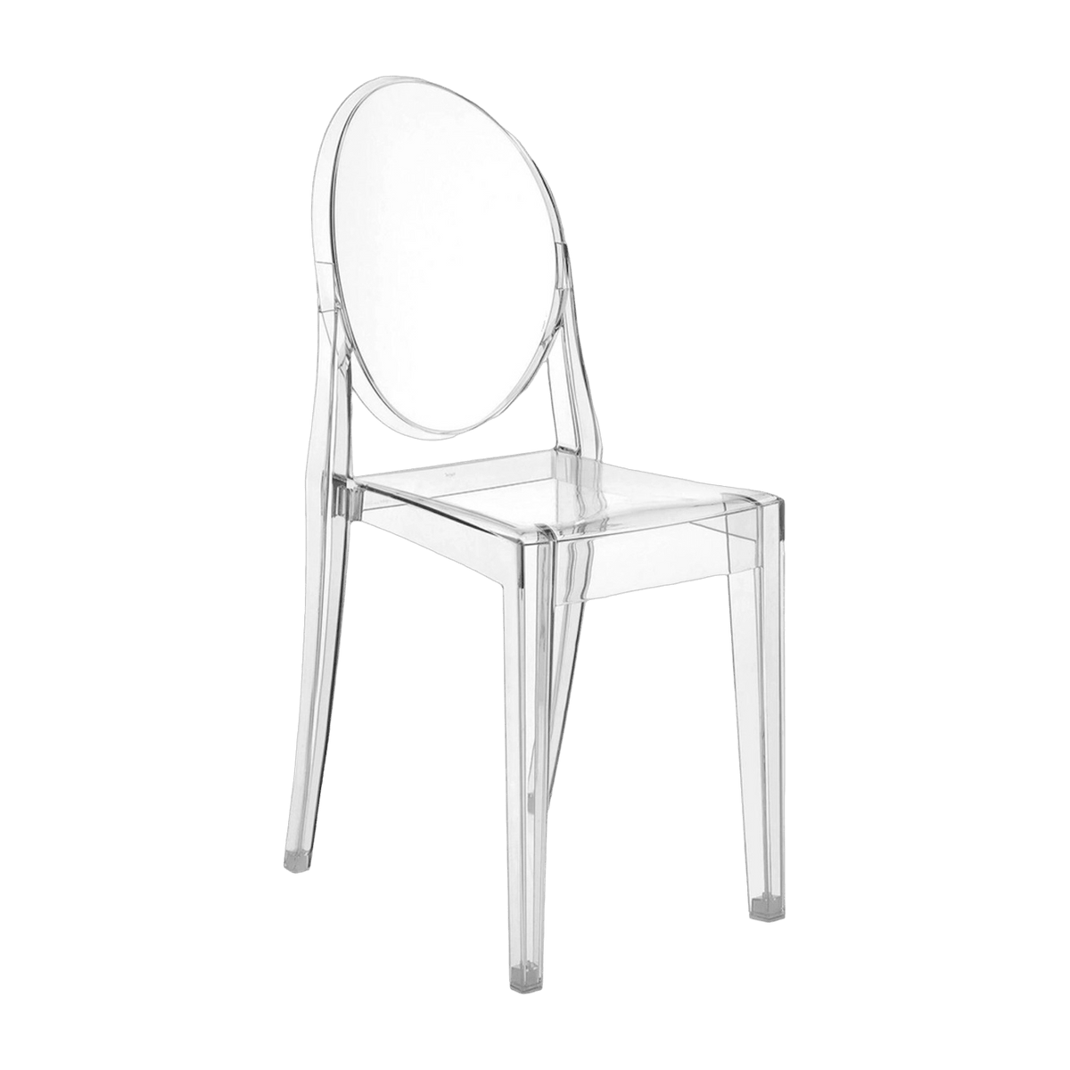 2 Chaises transparentes matériau responsable Victoria Ghost - Kartell - The Cool Republic