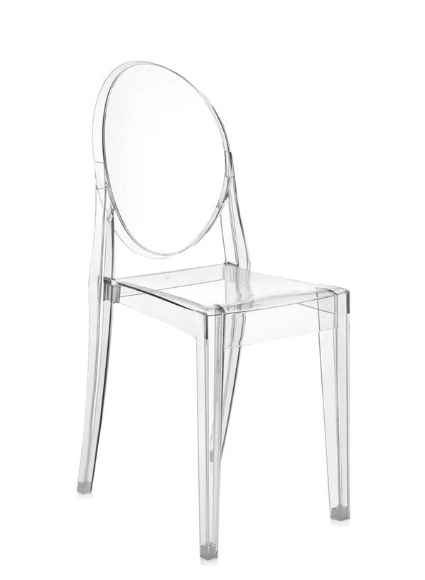 2 Chaises transparentes matériau responsable Victoria Ghost - Kartell - The Cool Republic