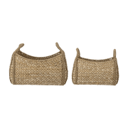 2 Corbeilles rectangulaires en herbe de bankuan naturelle Selma - Bloomingville - The Cool Republic