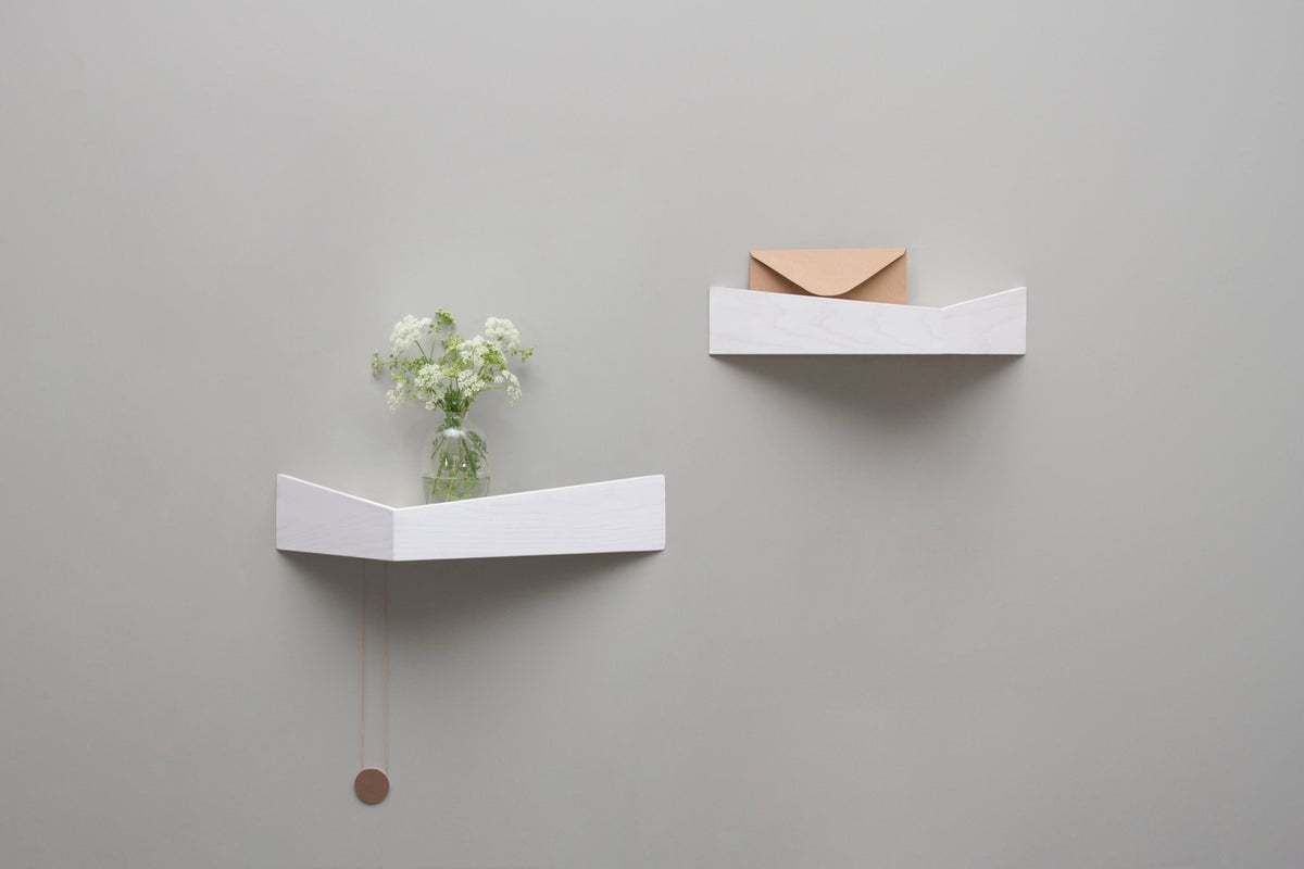 2 Étagères blanches S et M Pelican - Woodendot - The Cool Republic