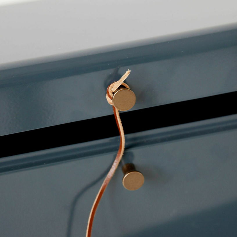 2 Malles de rangement grise et bleue - House Doctor - The Cool Republic