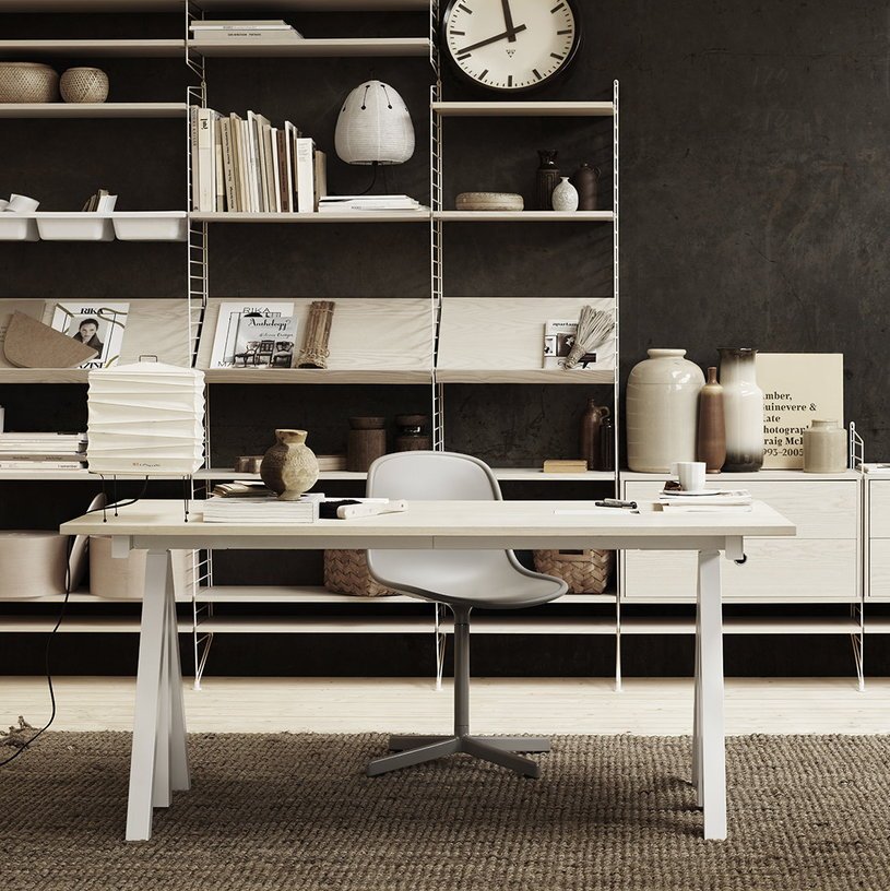 2 Montants blancs à fixer 30x75 cm - String furniture - The Cool Republic