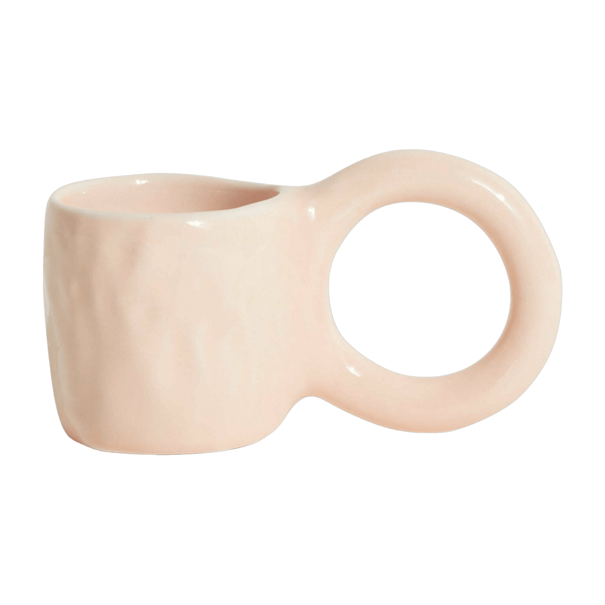 2 mugs à expresso en faïence bubble gum 6 cm Donut - Petite Friture - The Cool Republic