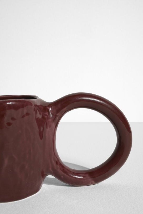 2 mugs à expresso en faïence griotte 6 cm Donut - Petite Friture - The Cool Republic