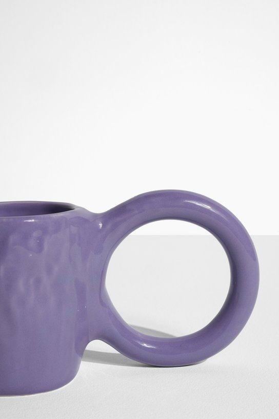 2 mugs à expresso en faïence myrtille 6 cm Donut - Petite Friture - The Cool Republic