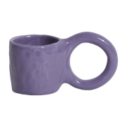 2 mugs à expresso en faïence myrtille 6 cm Donut - Petite Friture - The Cool Republic