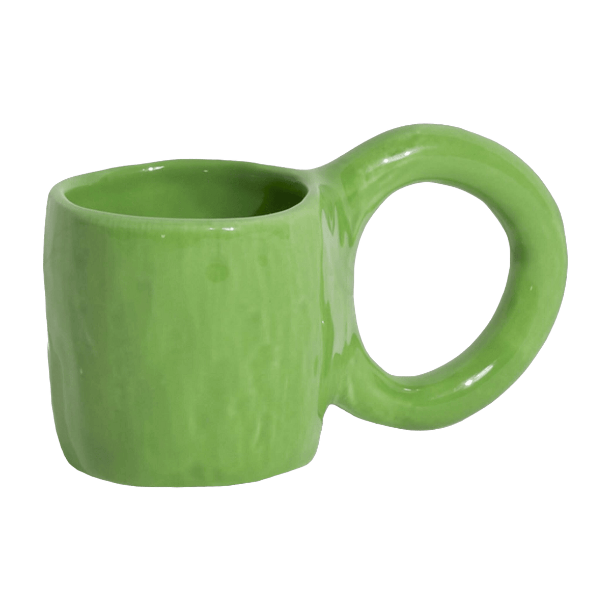 2 mugs à expresso en faïence pisctache 6 cm Donut - Petite Friture - The Cool Republic