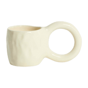 2 mugs à expresso en faïence vanille 6 cm Donut - Petite Friture - The Cool Republic