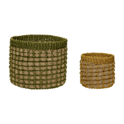 2 Paniers en abaca Pin - Hübsch - The Cool Republic
