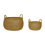 2 Paniers en abaca Solar - Hübsch - The Cool Republic