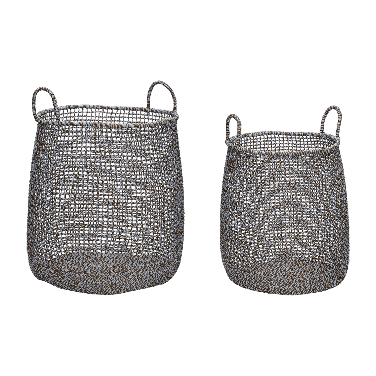Mist Baskets Brown (Set Of 2) - Hübsch - The Cool Republic