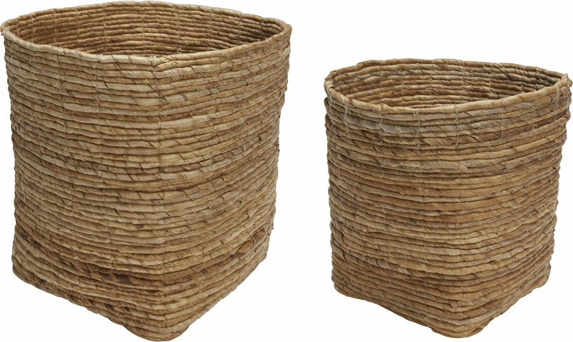 2 Paniers en écorce de banane Gentle - Hübsch - The Cool Republic