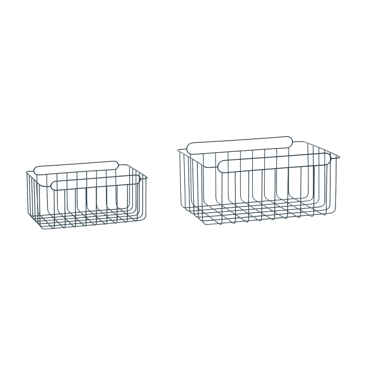 Wiredup Baskets Blue (Set Of 2) - Hübsch - The Cool Republic