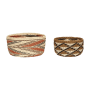 2 Paniers en papier avec motifs Evoke - Hübsch - The Cool Republic