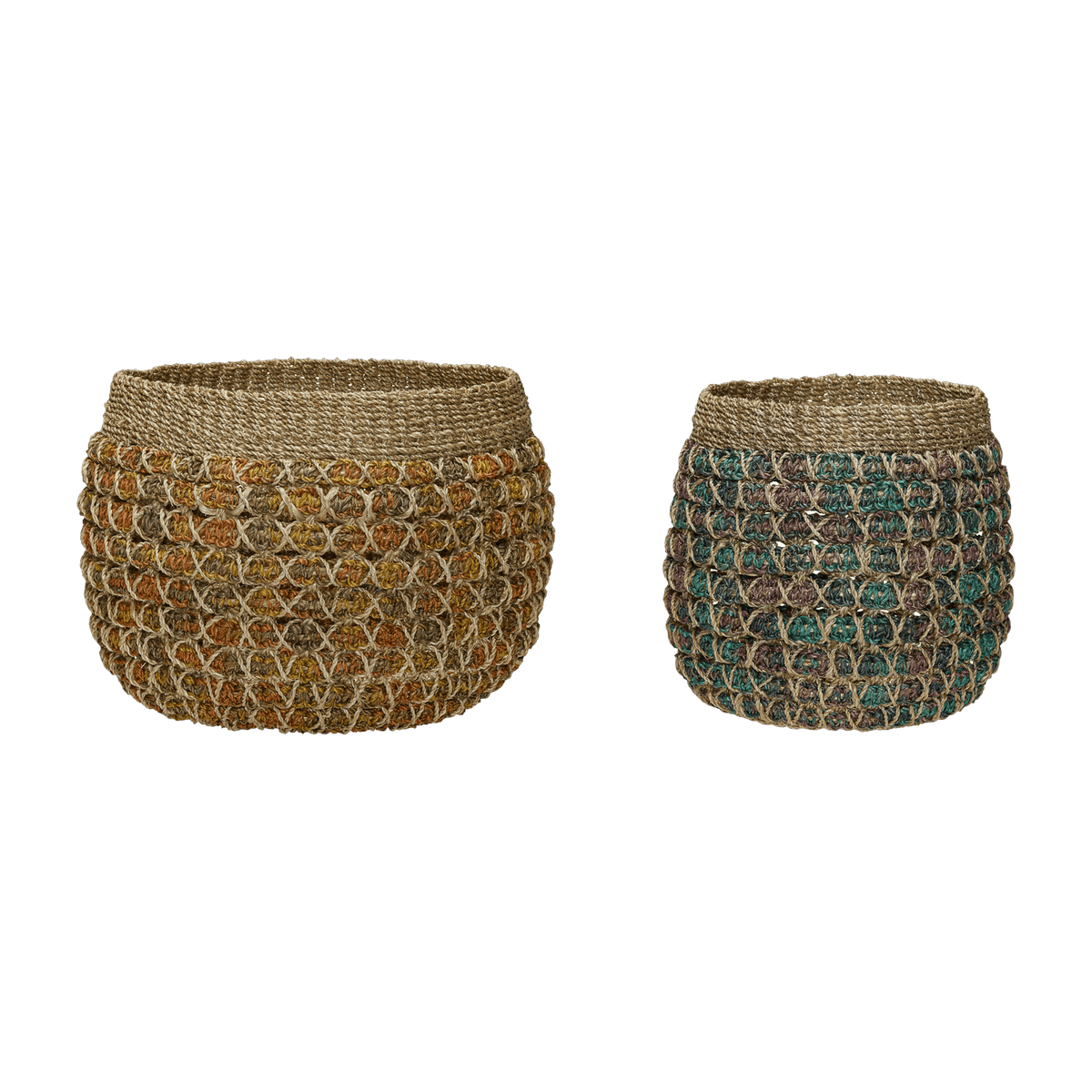 Twist Baskets (Set Of 2) - Hübsch - The Cool Republic