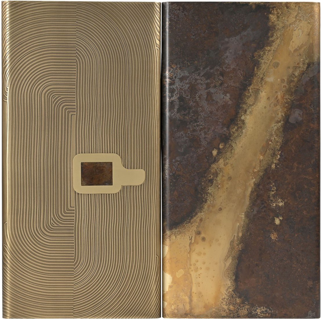 2 panneaux muraux en acier 103x12,5x101,5cm Course - Versmissen - The Cool Republic