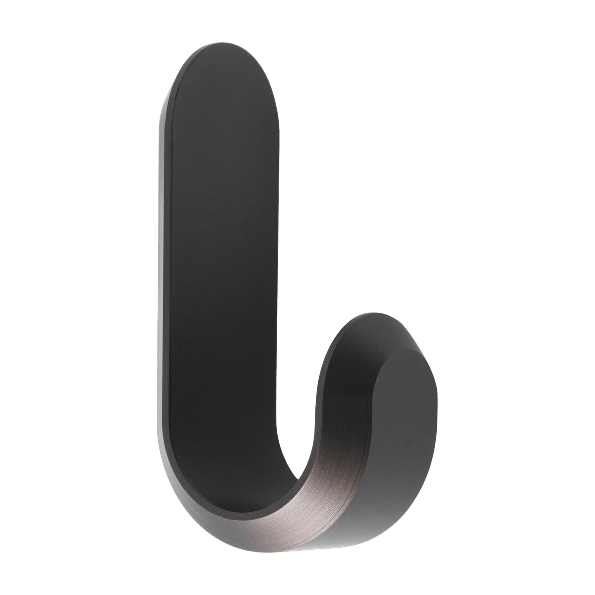 2 patères en aluminium marron Curve Matt brown - Normann Copenhagen - The Cool Republic