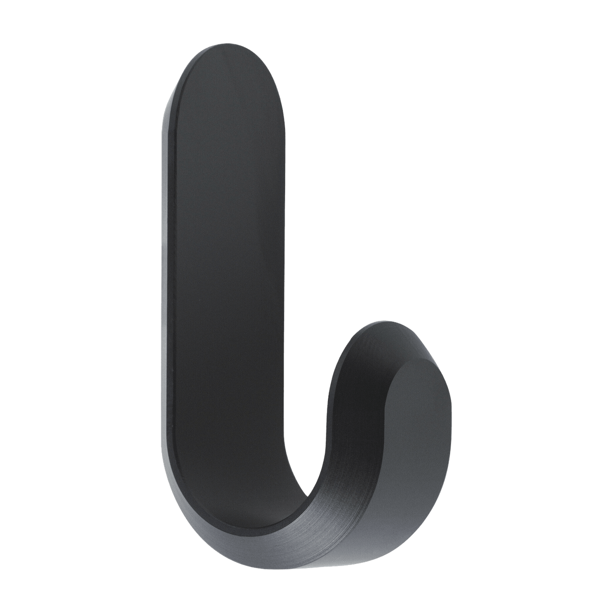 2 patères en aluminium noir Curve Matt noir - Normann Copenhagen - The Cool Republic