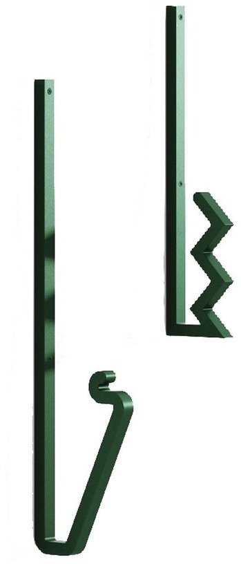 2 Patères graphiques vert Zag - La Chance - The Cool Republic