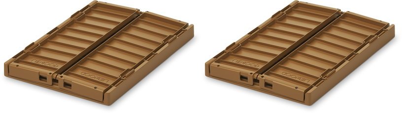 2 petites boites de rangement caramel Weston Storage Box - Liewood - The Cool Republic